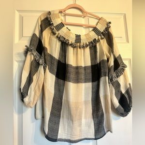 Bohemian Plaid Top